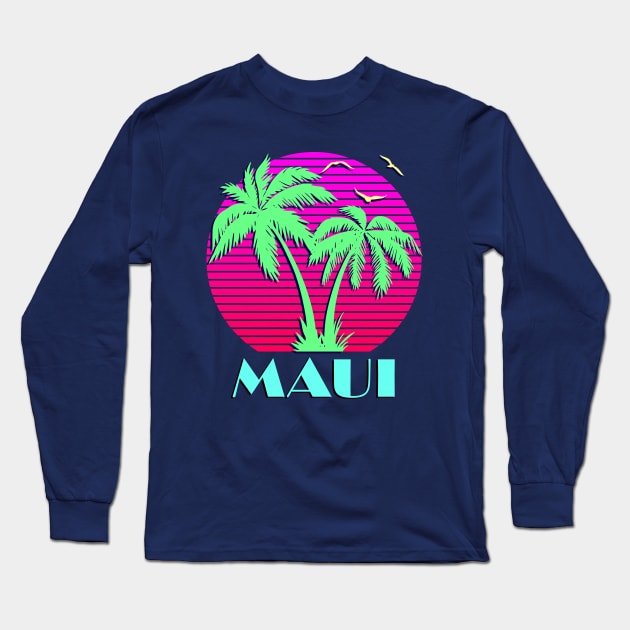 Maui Long Sleeve T-Shirt by Nerd_art